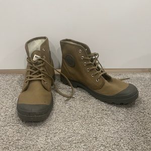 palladium brown shoes
